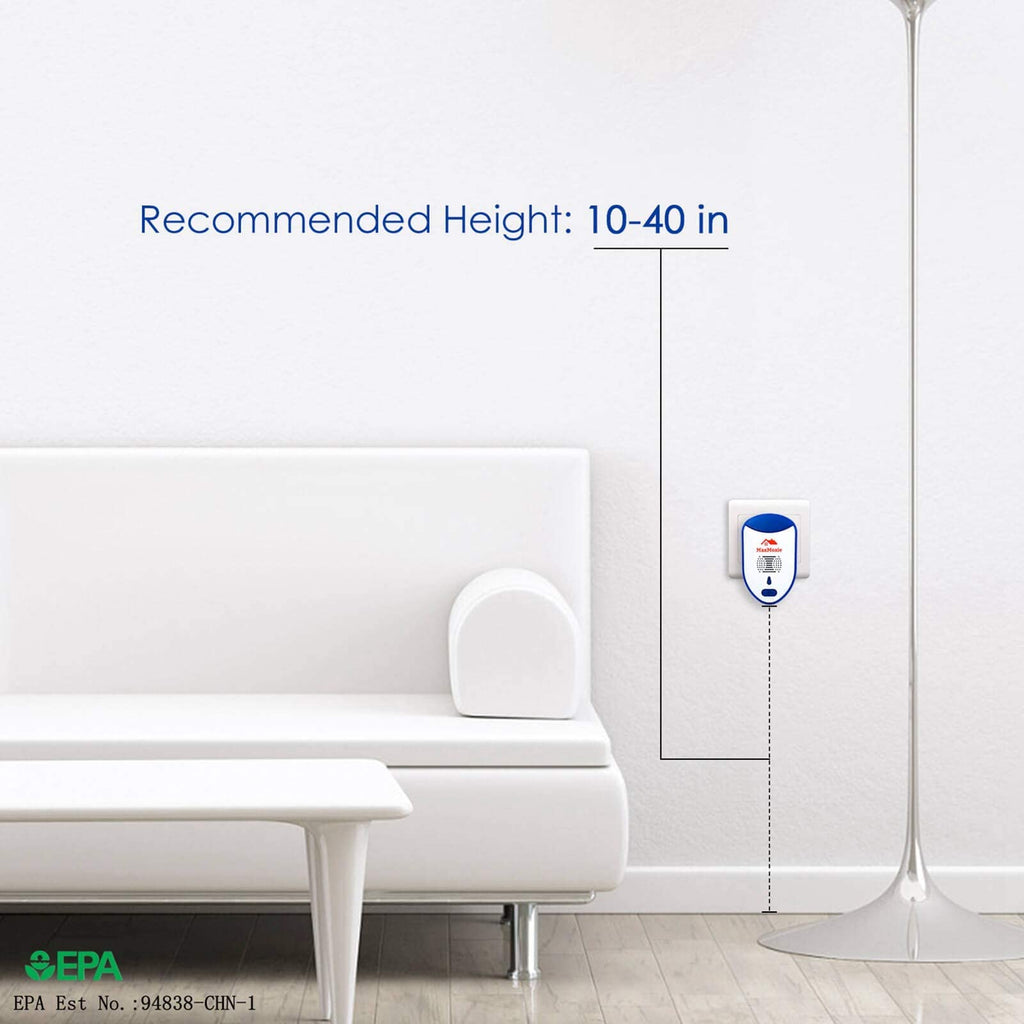 MaxMoxie Ultrasonic Pest Repeller, Humane Mice Control Electronic Insect Repellent, Reject Rodent Bed Bug Spider Rat