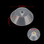 Walmine Transparent Round Plastic Range Hood Oil Cup Thread Dia 4.5mm Hood Oil Collection for Home Pack of 2
