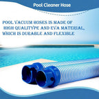 Pool Vacuum Hose, 6 Pack Pool Cleaner Hose Replacement for Inground Pools, 39 Inch Single Length Swimming Pool Vacuum Hose and Drain Hose, Compatible with Zodiac MX6 MX8