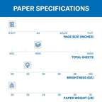 Hammermill Printer Paper, 20 Lb Copy Paper, 8.5 x 11 - 3 Ream (1,500 Sheets) - 92 Bright, Made in the USA, 500 Count (pack of 3)
