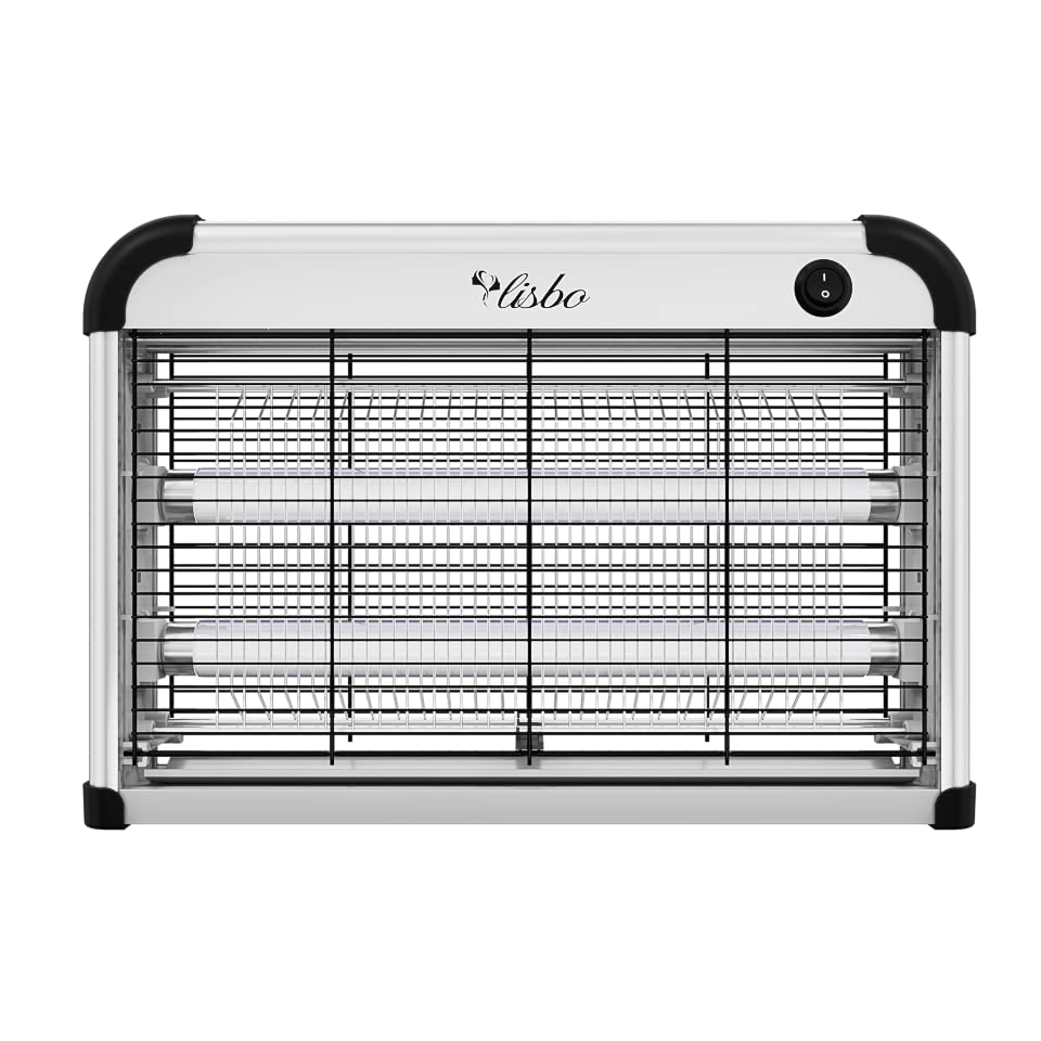 Electric Bug Zapper, 3000 Volt Powerful Flying Insect Mosquito Flies Killer 20W Blue UV Light Attract, Plug-in Pest Control Machine for Moth,Fruit Fly,Fungus Gnat-Black