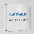 Plexiglass Sheets 1/4" (6mm) Thick - 2 Pack of 18x24 Clear Cast Acrylic Sheets for Laser Cutting, Signs, Glass Replacement, DIY and Crafts Project
