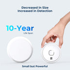 Ecoey Smoke Detector, Smoke Alarm with Advanced Photoelectric Technology, Fire Alarm Smoke Detector with Test Button and Low Battery Reminder, Fire Alarm Used in Bedroom, Home, FJ138, 1 Pack