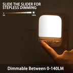 LED Night Light Plug into Walls, Plug-in, Dusk to Dawn Motion Sensor with 4 Lighting Modes, Brightness Adjustable Warm White, Energy Efficient, Ideal Nightlight for Elderly, Baby, Kids (1 Pack)