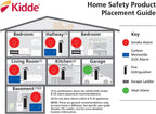 Kidde Smoke Detector, Hardwired Smoke Alarm with 9-Volt Battery Backup, Test-Reset Button, Interconnect Capability, 1 Count (Pack of 1), White