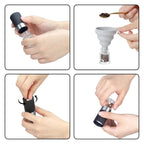 Mini Salt and Pepper Grinder set with 2 Small Salt and Pepper Shakers Portable Cute Tiny Spice Grinder Pepper Mill Salt Grinder for Travel, Work, Camping, Party, School, Lunch Box