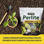 Harris Premium Horticultural Perlite for Plants and Gardening, 8qt to Promote Root Growth and Soil Health White