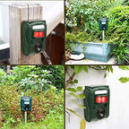FAYINWBO Solar Ultrasonic Animal Repeller, Cat Repellent, Motion Detection, Siren and Flash Repel. Dog, Squirrel, Deer, Raccoon, Skunk, Rabbit, Fox, etc