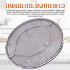 2pcs Stainless Steel Splatter Shield for Ninja FG551 Foodi, Accessories for Reusable Foodi Smart XL 6-in-1 Indoor Grill, Foodi Smart XL Accessories, Dishwasher safe