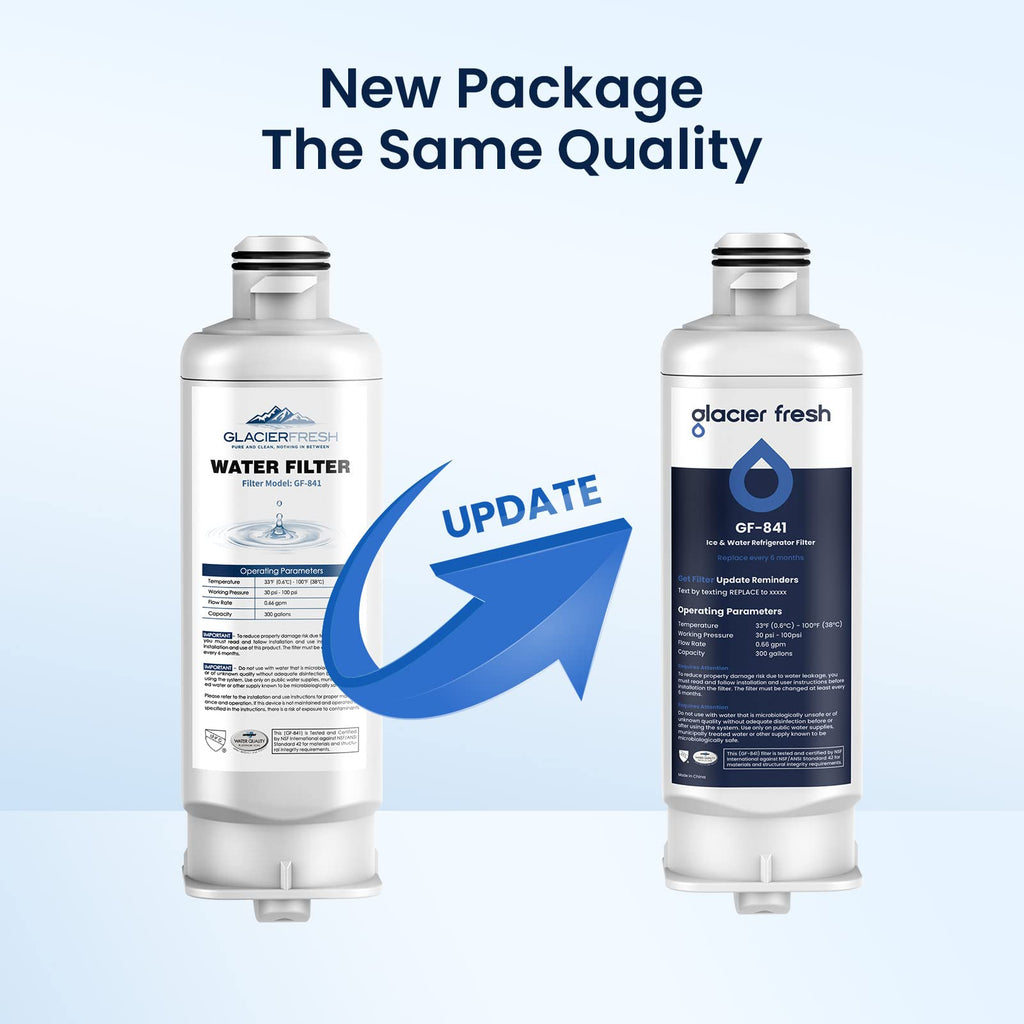 GLACIER FRESH DA97-17376B HAF-QIN Water Filter Replacement for Samsung HAF-QIN/EXP, DA97-08006C, RF23M8070SG, RF23M8070SR, RF23M8090SG, RF23M8090SR, RF23M8570SR, RF23M8590SG (3 Pack)