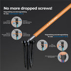 toolant Allen Wrenches Sets 22pcs(Metric&SAE), Extra Long Arm Allen Key Set with Ball End, Crafted Hex Key Set with Color Coded Sleeves, Unique Patented Holder Design for Magnetizing and Demagnetizing