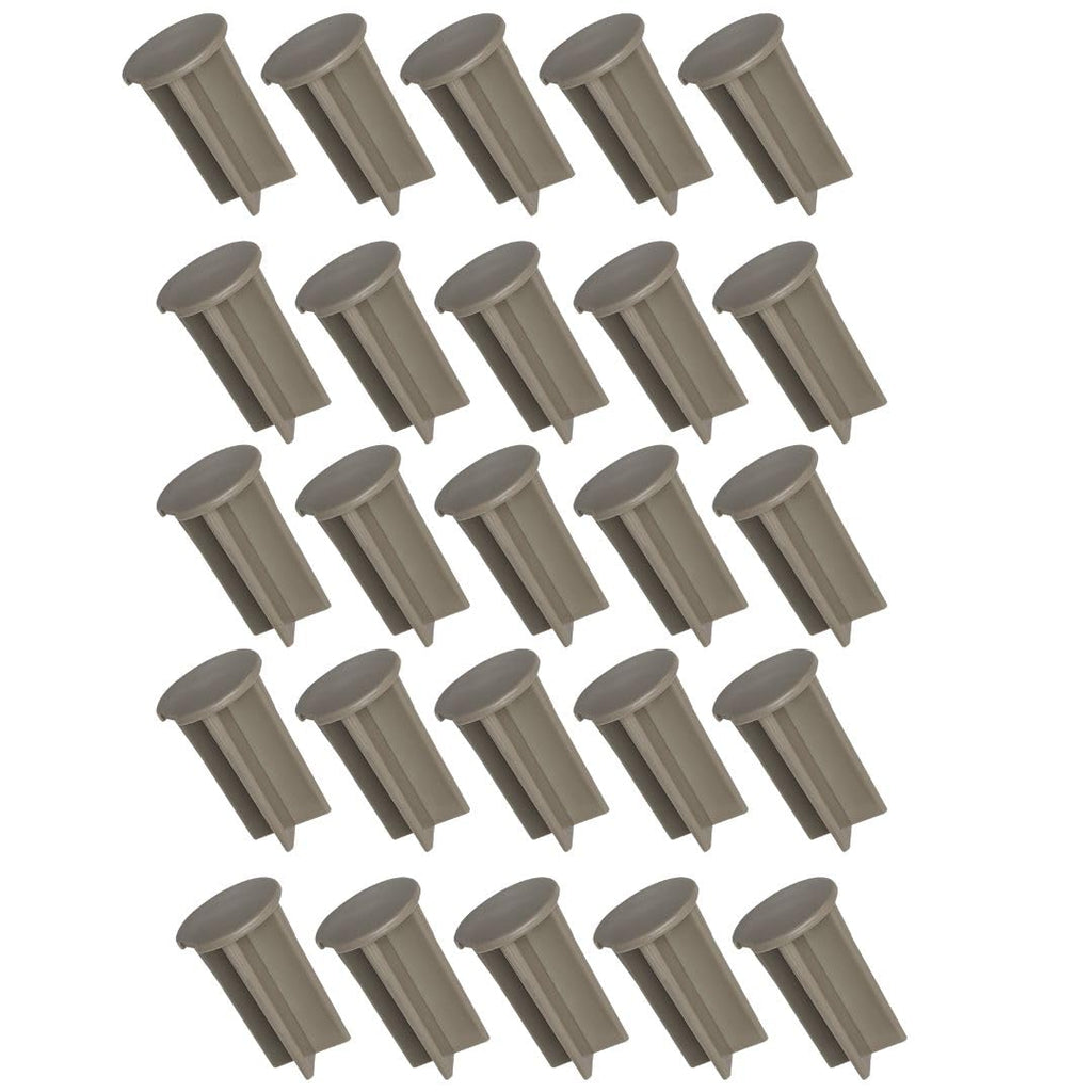 Pool Fence Caps – Putty 25 Pack of 1-Inch Pool Fence Hole Caps – Used for Covering Deck Sleeves in Safety Fencing – Protects Pool Areas When Fence is Removed – Compatible with Most Systems
