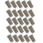 Pool Fence Caps – Putty 25 Pack of 1-Inch Pool Fence Hole Caps – Used for Covering Deck Sleeves in Safety Fencing – Protects Pool Areas When Fence is Removed – Compatible with Most Systems