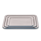 OXO Good Grips Non-Stick Pro Ceramic Coated Metal Bakeware 3-Piece Sheet Pan Set – Storm Blue