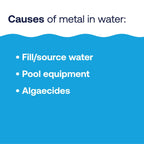 HTH 67218 Swimming Pool Care Metal, Stain & Scale Control - Prevents Metal Staining and Scale Build Up, Removes Fresh Metal & Copper Stains, Compatible with All Swimming Pools, 32oz