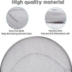 2pcs Splatter Shield for Ninja Foodi FG551, Accessories for Ninja Foodi Smart XL 6-in-1 Indoor Grill,Stainless Steel Splatter Screen, Dishwasher safe