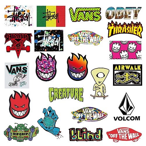 100 PCS Vinyl Random Skateboard Cool Stickers no Repeat Stickers Notebook Stickers Guitar Trolley case Stickers Waterproof car Graffiti Stickers The Teen Boys and Girls