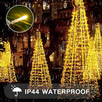 suddus 300 Led Christmas Lights Outdoor, 99ft Christmas Tree Lights Connectable, Warm White Christmas Lights Indoor for Xmas Holiday Yard Party Porch Holiday Lights Decor