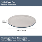 OXO Good Grips Non-Stick Pro Ceramic Coated Metal Bakeware 15” Pizza Pan – Storm Blue