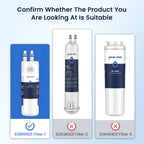 GLACIER FRESH W1029537A Refrigerator Water Filter Compatible with W10295370A, EDR1RXD1, Filter 1, W10295370, P4RFWB, P8RFWB2L, 46-9930, 46-9081 Refrigerator Water Filter 1 Pack