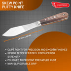 Footprint 2030 Professional Clipt Point Putty Knife, 4.5 inch
