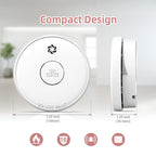 Fire Alarms Smoke Detectors, Smoke Alarm Battery Operated,Fire Alarm with Test Button & Low Battery Signal, Photoelectric Technology Fire Detectors for Bedroom and Home (2 Pack)