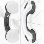 Shower Handle Grab Bars Bathtubs - 2Packs 12inch for Bathroom with Strong Hold Suction Cup, Balance Bar Safety Hand Rail for Injury, Senior, Elderly Black