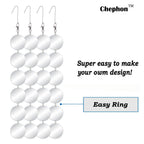 Chephon Upgraded Bird Scare Discs Set - Large 24 Discs- Highly Reflective Double-Sided Bird Reflectors, Better Scare Devices to Keep All Birds Away Like Woodpecker and Pigeon