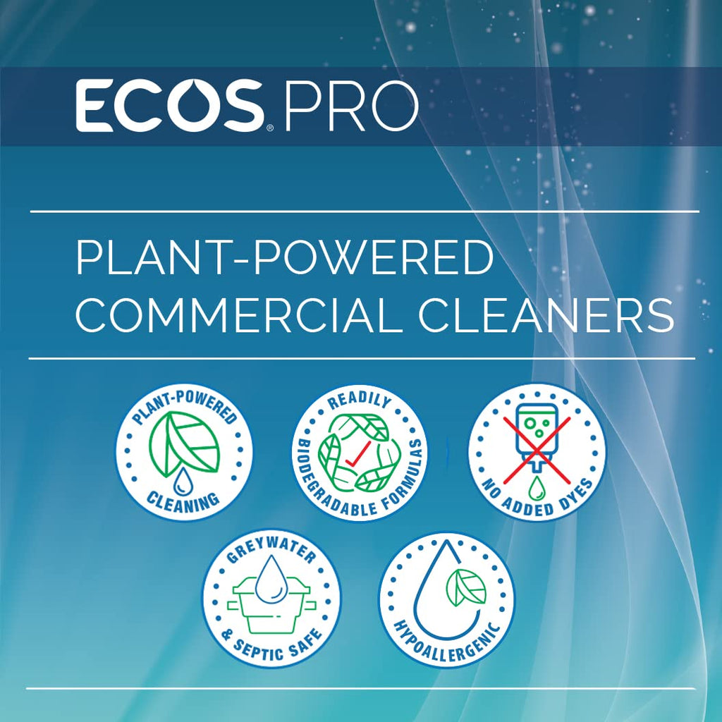 ECOS PRO Hand Soap Refill | Hypoallergenic | Unscented | Readily Biodegradable Formula | With Vitamin E & Antioxidants | Made In The USA | Free and Clear 1 GALLON/ 128 Fl Oz (Pack of 4)