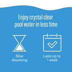 Poolife NST Tablets for Pool Sanitation, Clear Water & Prevent CYA Buildup - Slow-Dissolving Calcium Hypochlorate - Pool Chlorine Tablets Work with NST Feeder, Floater & Skimmer - 20.2 lb