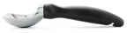 Spring Chef Heavy Duty Ice Cream Scoop with Comfortable Handle - Professional Ice Cream Scooper for Gelato, Sorbet, Cookie Dough, Melon, Frozen Yogurt - Dishwasher Safe Metal Kitchen Tool - Black