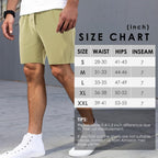 Men's Outdoor Shorts Casual Elastic Waist Drawstring Summer Beach with Pockets Lightweight Hiking Quick Dry Sports Shorts-S Dark Gray