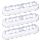 3 Pack 7” Motion Sensor Lights Indoor Battery Operated, Stick on LED Light for Closet, Stairs, Under Cabinet, Cool White