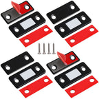 Cabinet Magnetic Catch Jiayi 4 Pack Ultra Thin Cabinet Door Magnets Stick on Drawer Magnets Cabinet Latch Magnetic Closures for Cabinets Kitchen Closet Door Closing Magnetic Door Catch Closer