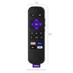 Roku Remote (Official Manufacturer Product) | TV Remote Control with TV Controls, Simple Setup, & Pre-Set App Shortcuts - Replacement Remote Compatible with Roku TV Models ONLY (Not Roku Players)