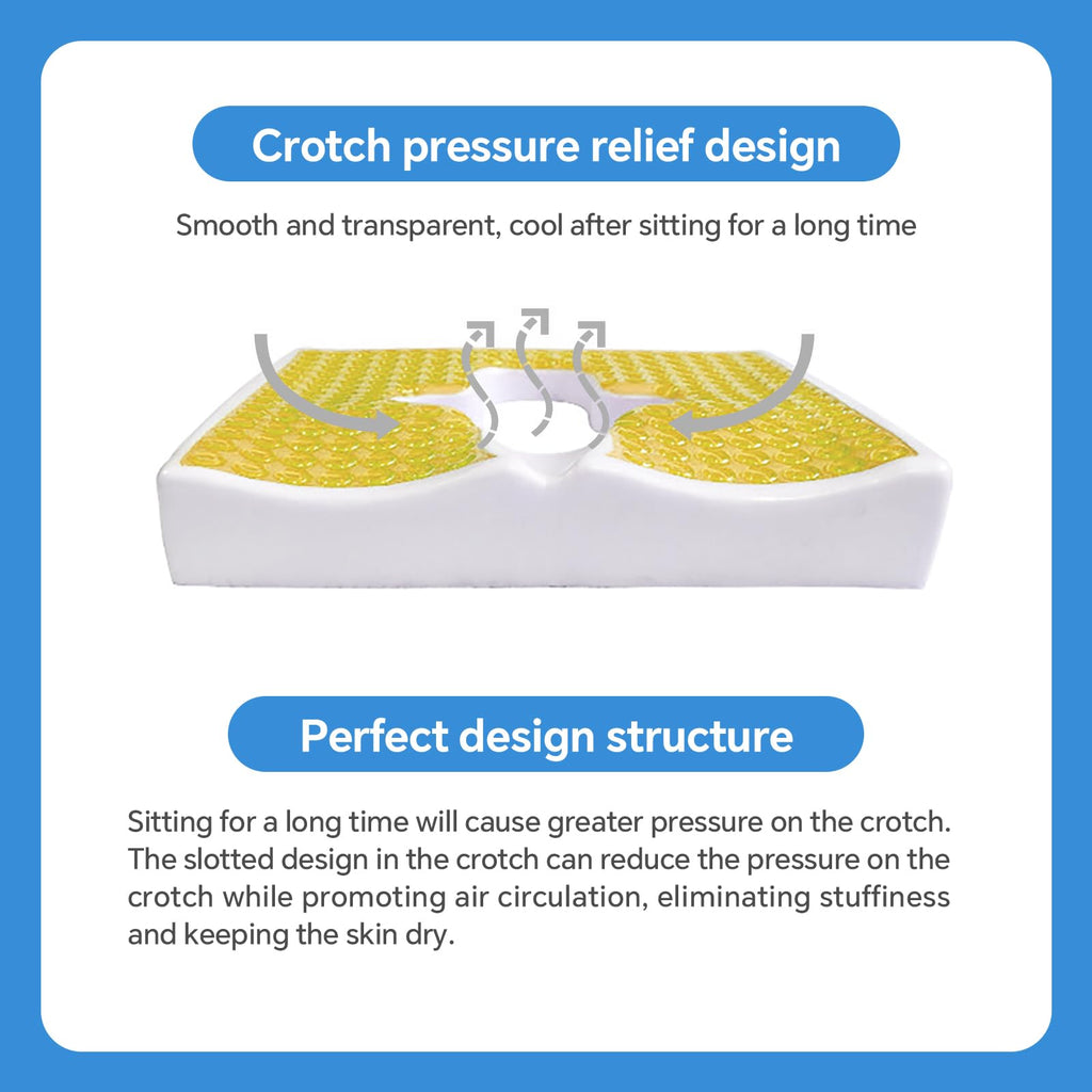 Eriro Anti Bedsore Cushion,Waterproof,Breathable, Comfortable, Pain-Relieving and Pressure-Sore Care Fiber Material Bed Sore Cushion for Butt, Suitable for bedridden Elderly and Disabled People