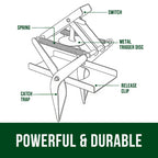 Garsum Scissor Mole Trap for Lawns, Mole Kill for lawns, EasySet Eliminator Vole Gopher Traps, Reusable Quick and Clean Kill,1 Scissor Trap