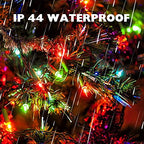 Dazzle Bright Christmas Lights, 40FT 200 Count Incandescent Waterproof Mini String Lights Plug in, Connectable Christmas Decorations for Outdoor Home Party Garden Yard