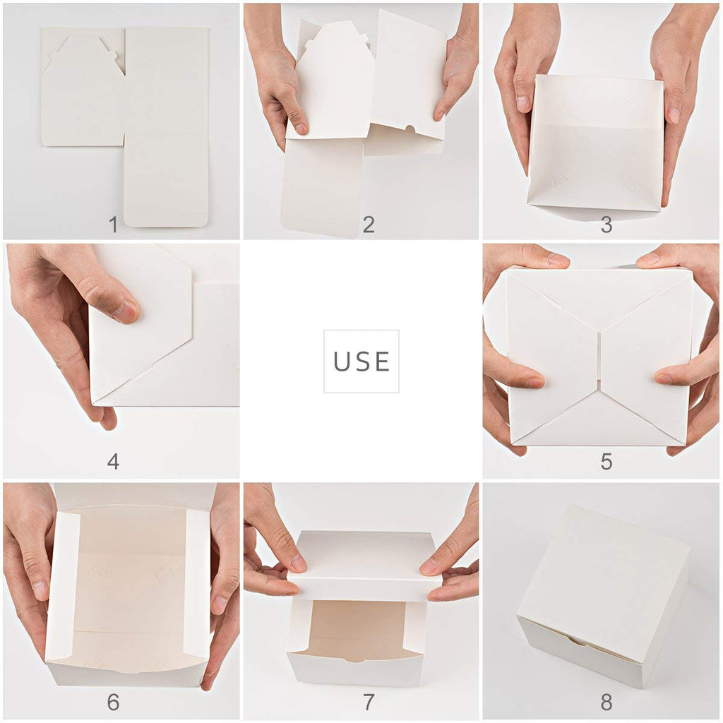 MESHA Gift Boxes 3x3x3'' 1600 Pack White, Small Cardboard Gift Box with Lids Bridesmaid Proposal Gifts Box, Gift Boxes Bulk for Present, Bridal, Wedding, Party, Groomsmen, Cupcake Box