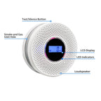 Coreel Smoke Detector Carbon Monoxide Detector Combo with Digital Display and Sound Light Alarm, 2-in-1 Smoke & CO Alarm with Battery Operated for Home, Travel or RV