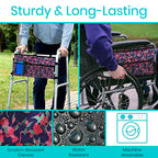 Vive Walker Bag - Accessories Wheelchair Basket Pouch (Water Resistant) - Seniors Caddy Accessory Attachment for Folding, Rolling Walkers - Carry Storage Carrier Tote - Lightweight, Universal Size