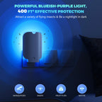 Flying Insect Trap, Fruit Fly Trap Plug in Bug Catcher, Bug Light Trap Indoor Fly Trap for Home Mosquito Indoor Killer, Light Attract & Safer Sticky Trap (1 Device + 5 Refills)