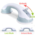 Grab Bars for Shower Heavy-Duty 12-Inch ADA Compliant 350lbs Shower Grab Bars for Seniors Shower Handles for Elderly Suction Air-Tight®Handicap Safety Handrail for Bathroom Bathtubs Toilet Tiles Glass