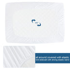Full Size Mattress Protector Waterproof Mattress Topper Pad Cover Fitted Bed Sheets Full up -14'' Terry Super Soft & Breathable & Noiseless Mattress Protector Full Machine Washable