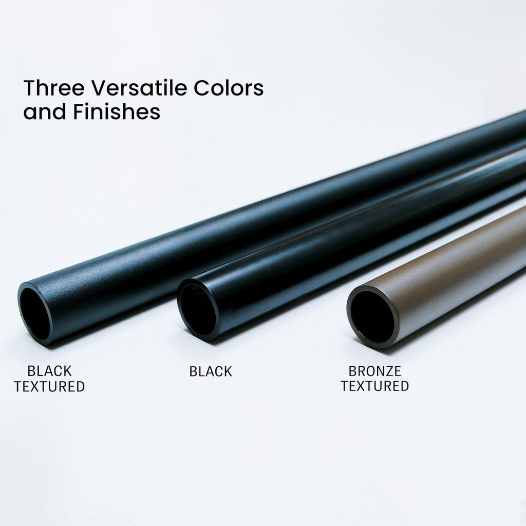 Meranti Aluminum Handrail for Indoor or Outdoor Steps and Stairs – Hand Rails for Elderly – DIY Complete Stair Railing Kit (5' Length, Black)