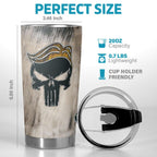 Joymarke Make America Great Again Trump Tumbler 2024, Skull American Flag 20 Oz Tumbler, Patriotic Birthday Gifts for Women Men, USA Flag Tumbler Insulated Cup With Lid, Republican Tumbler Cups