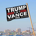 Trump Vance 2024 Flag 3x5 Donald Trump J.D. Vance 2024 America President Flags Made in USA Outdoor Double Sided 3 Ply Heavy Duty Banner with 2 Brass Grommets UV protection Fade Resistant for Indoor Outdoor Decor Gift