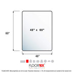 Floortex Cleartex Ultimat Polycarbonate Chair Mat for High Pile Carpets, 60 X 48, Clear