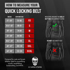 Gymreapers Quick Locking Weightlifting Belt for Bodybuilding, Powerlifting, Cross Training - 4 Inch Neoprene with Metal Buckle - Adjustable Olympic Lifting Back Support (Ranger Green, Large)