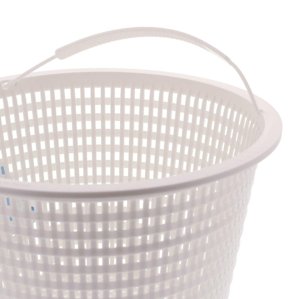 U.S. Pool Supply Swimming Pool Plastic Skimmer Replacement Basket (Set of 2) - Skimmer Basket for Inground Pool, Skim Filter Remove Leaves and Debris - 8" Top, 5.5" Bottom, 5" Deep - Not Weighted